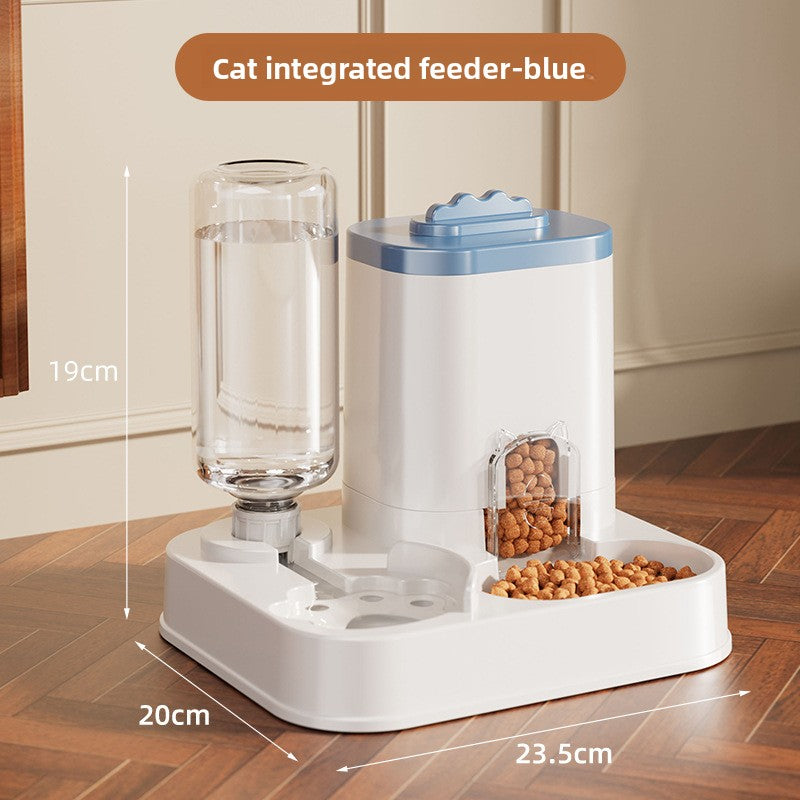 Automatic Cat Feeder and Water Bowl Combo