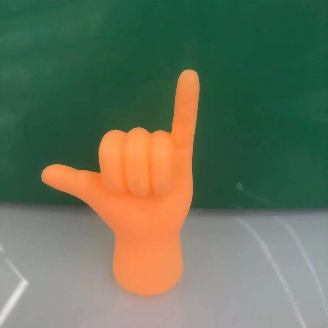 Tiktok Trending Finger Toy Gloves for Cat Teasing and Petting, Creative Plastic Gloves with Left and Right Hand Models, Wholesale Pet Cat Toys