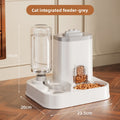 Automatic Cat Feeder and Water Bowl Combo