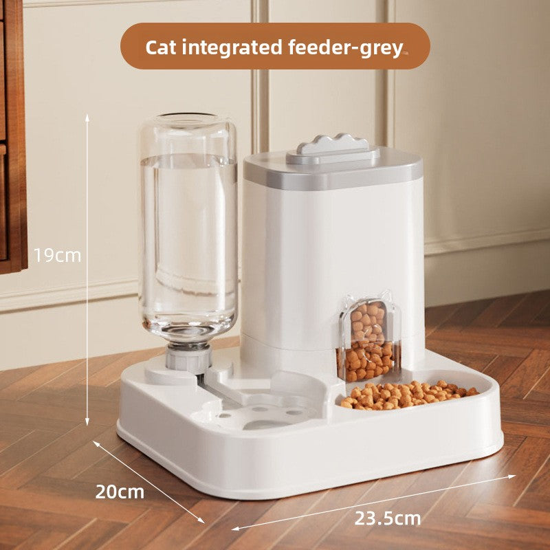 Automatic Cat Feeder and Water Bowl Combo