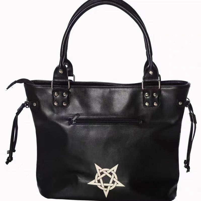Tattoo Hairless Cat Pentagram Tote Bag