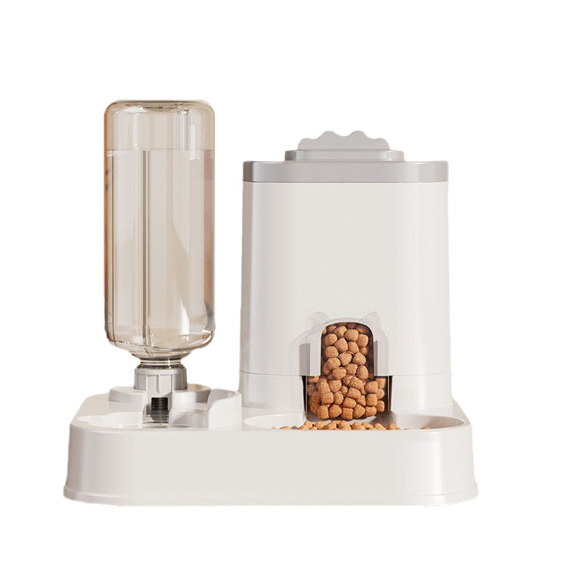 Automatic Cat Feeder and Water Bowl Combo