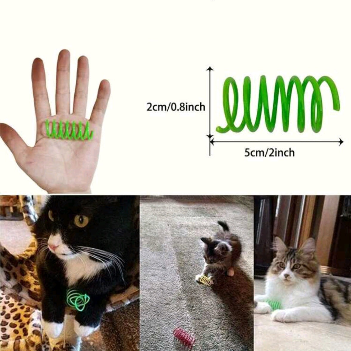 Colorful Spring Cat Toys