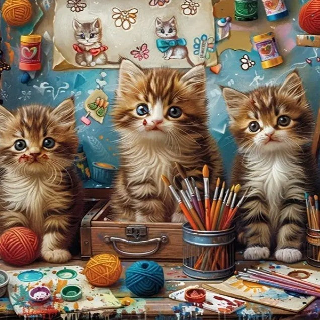 DIY 5D Full Diamond Cat Painting Home Decor