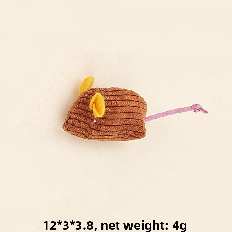 Cat toy: realistic plush mouse