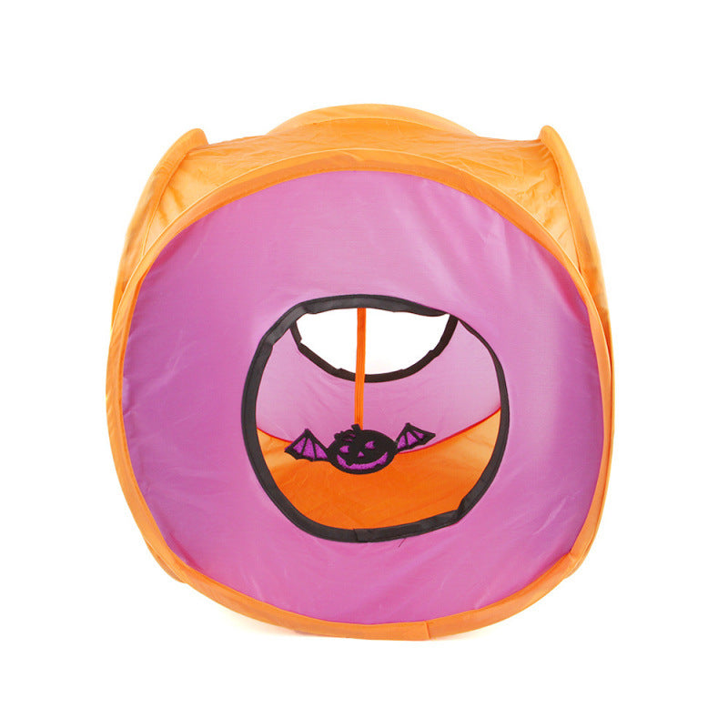 Foldable Rainbow Cat Play Tunnel