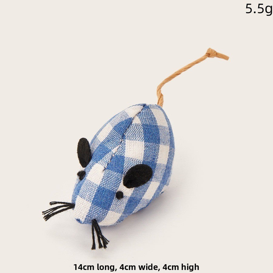 Cat toy: realistic plush mouse