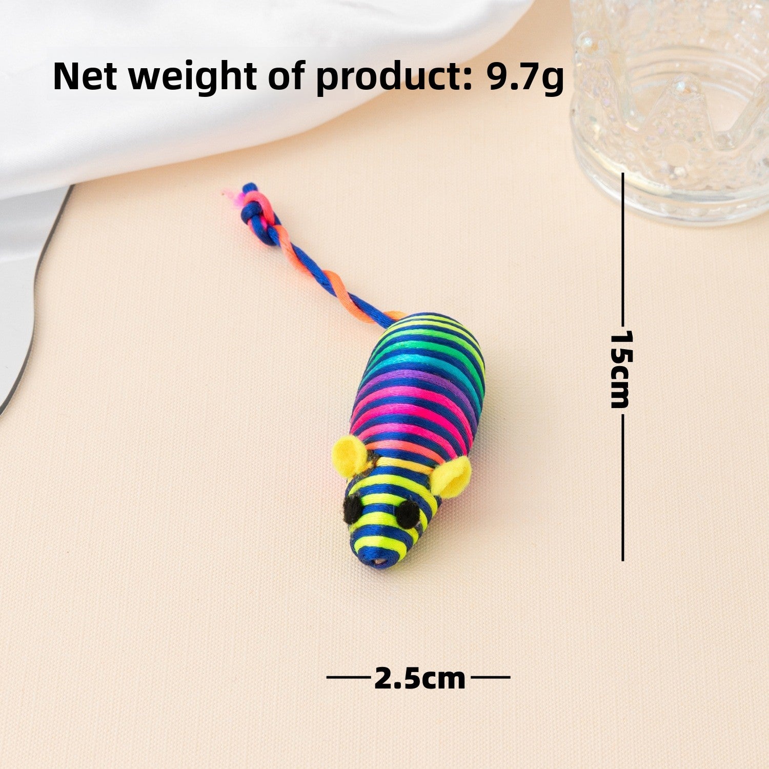 Cat toy: realistic plush mouse
