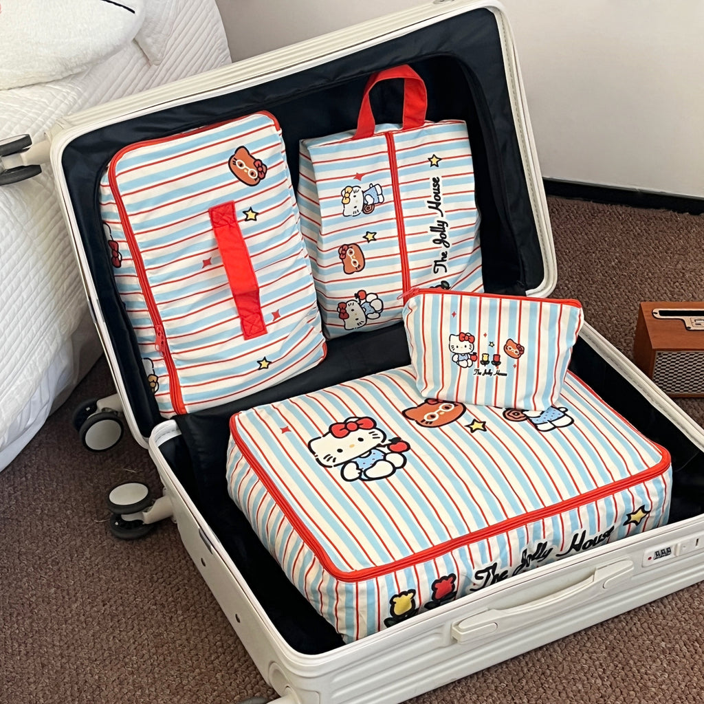 Striped Cat Storage Bag