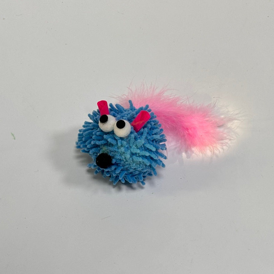 Cat toy: realistic plush mouse