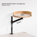 Adjustable Rotating Cat Bed Desktop Pet Nest