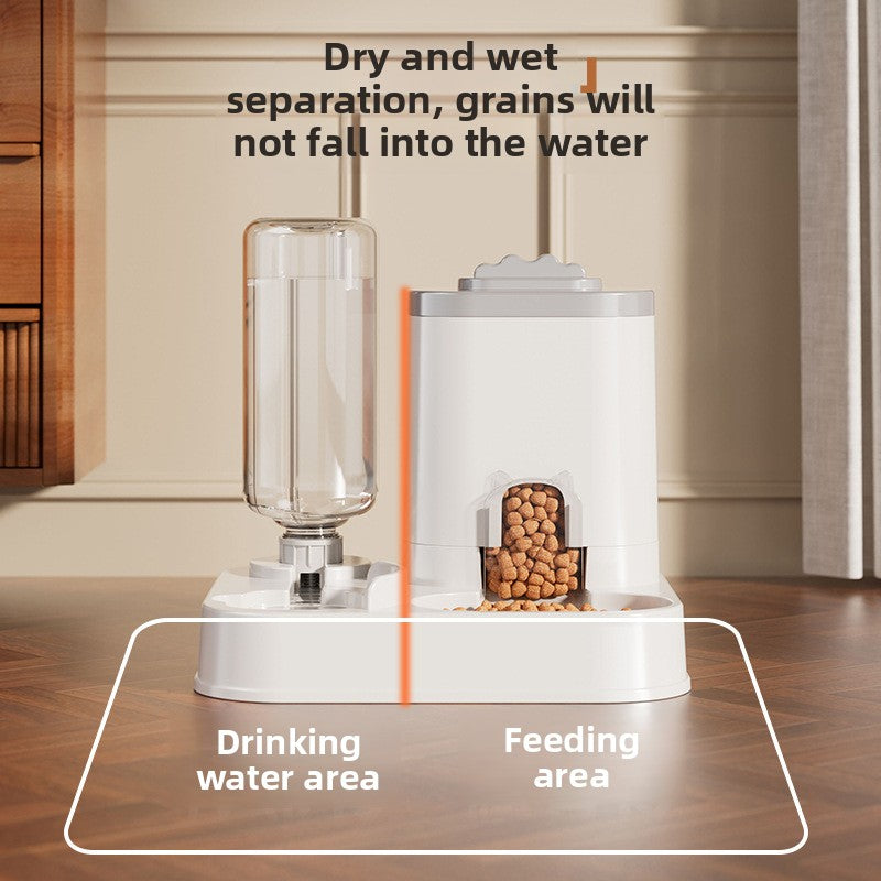 Automatic Cat Feeder and Water Bowl Combo