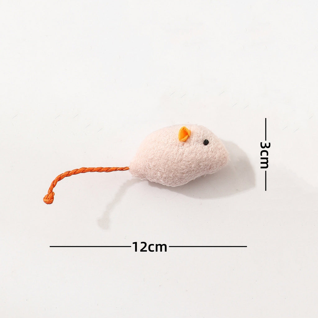 Cat toy: realistic plush mouse