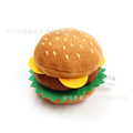 Dog pet toy plush sound variety food chips hamburger chicken leg bite toy cat pet supplies
