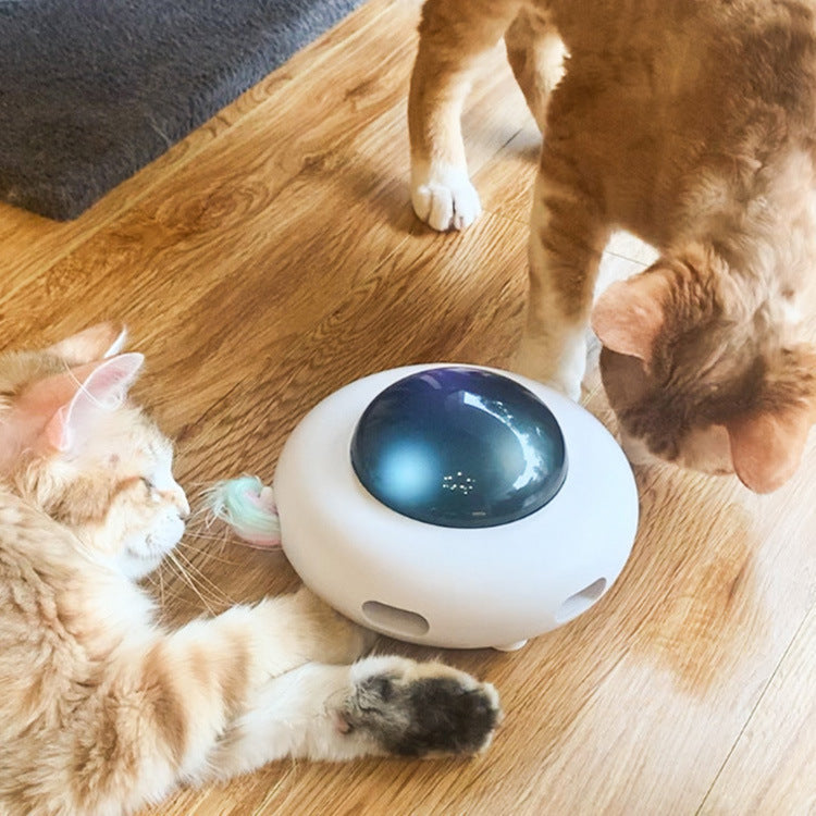 Electric Rotating Cat Teaser with Hair Removal