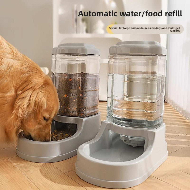 Automatic feeding device for cat and dog food