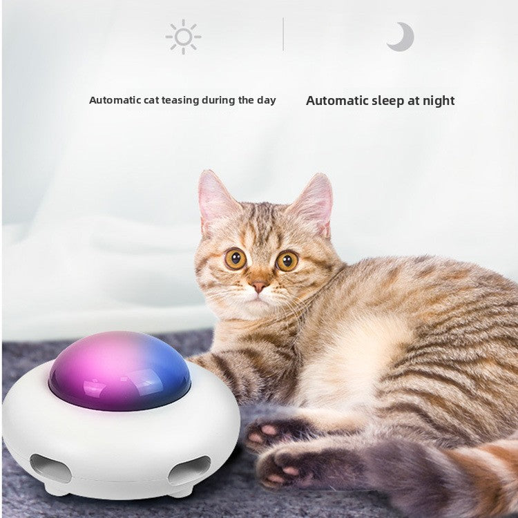 Electric Rotating Cat Teaser with Hair Removal