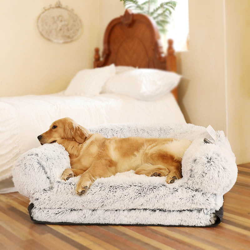 Semi-Enclosed Cat Bed Warm Pet Nest