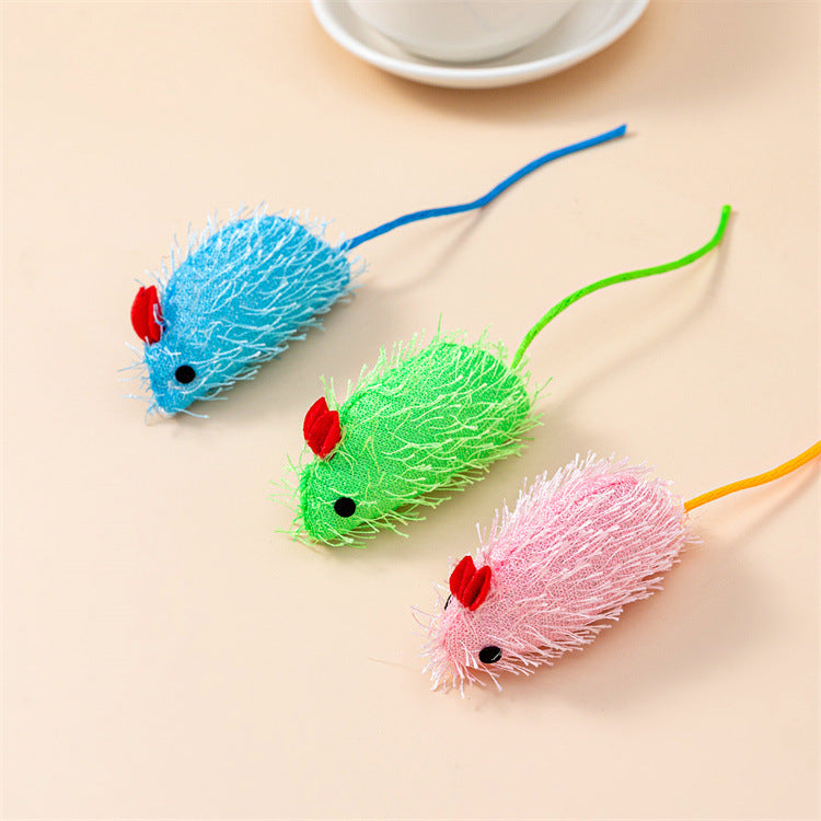 Cat toy: realistic plush mouse