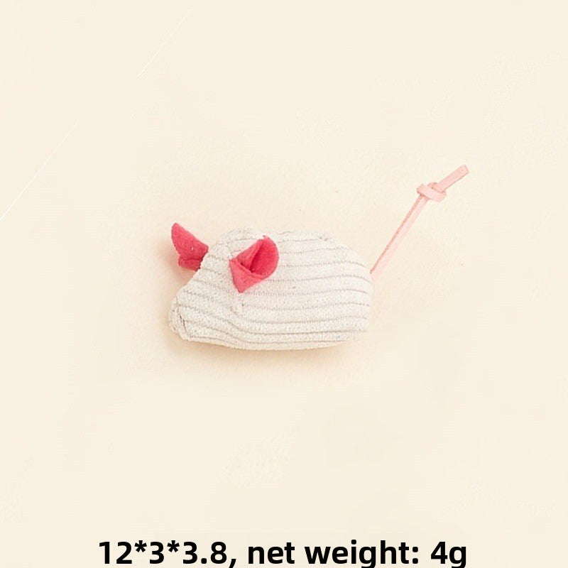 Cat toy: realistic plush mouse