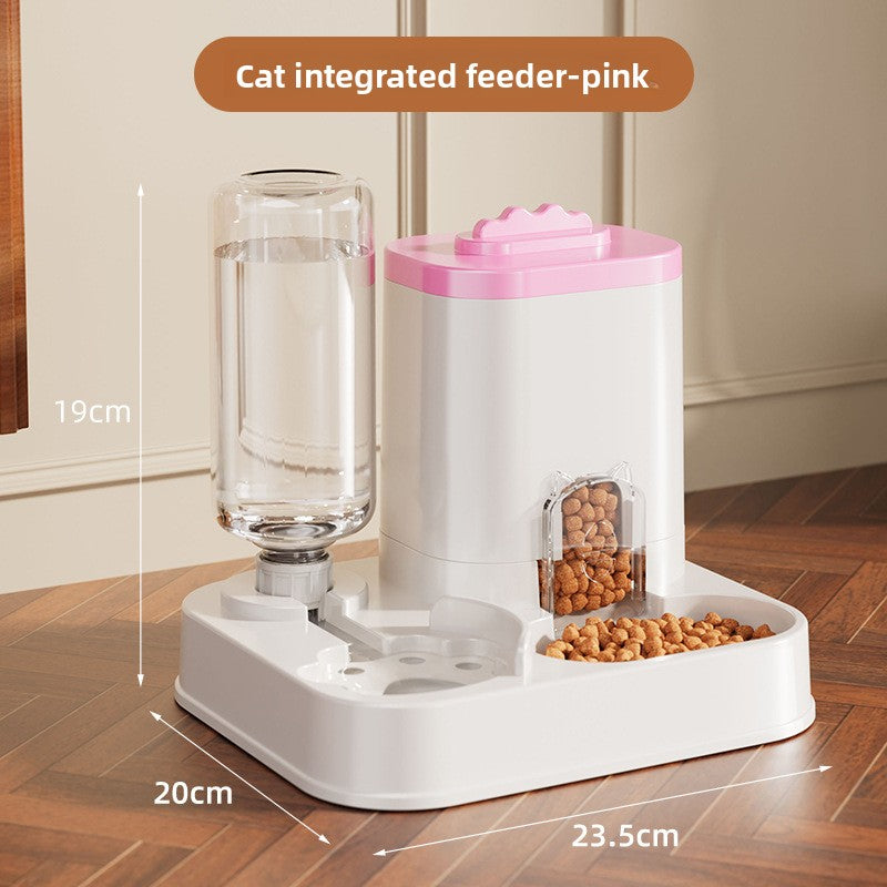 Automatic Cat Feeder and Water Bowl Combo