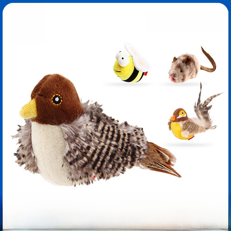 Interactive Plush Cat Toys with Sound