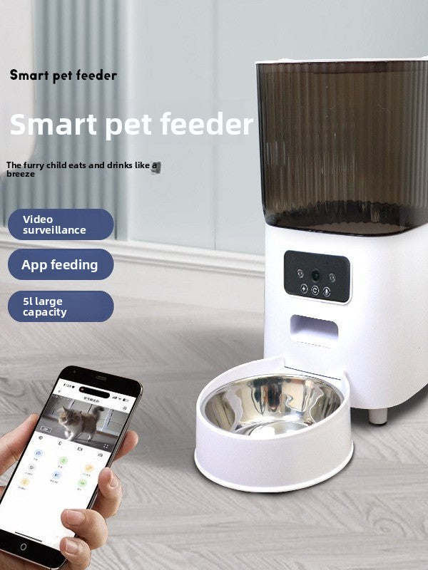 Automatic Cat Feeder with WiFi and Camera