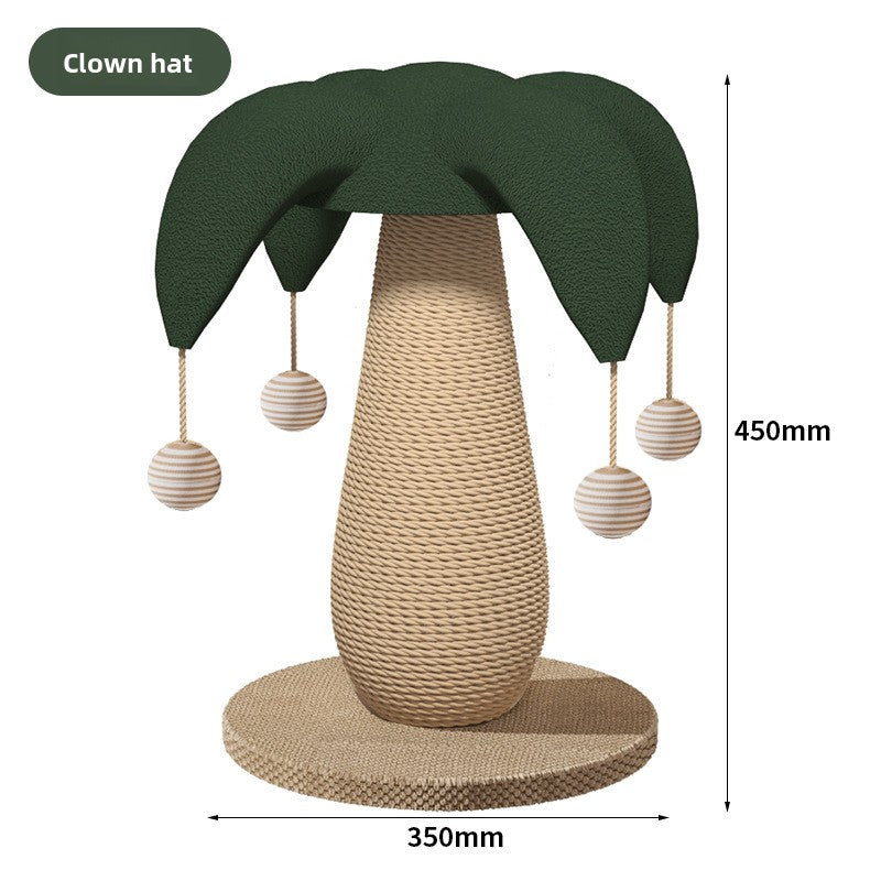 Sisal Cat Scratching Post with Interactive Toys