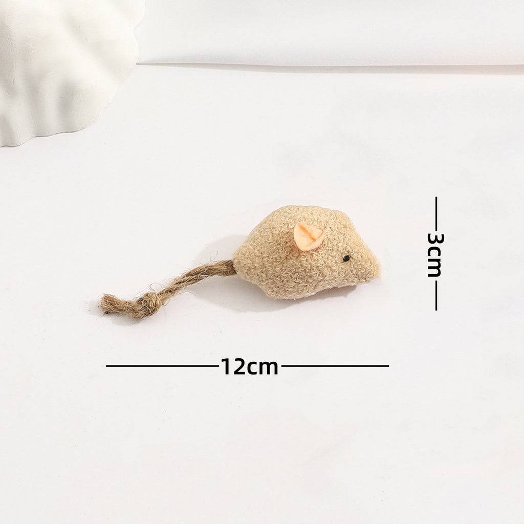 Cat toy: realistic plush mouse