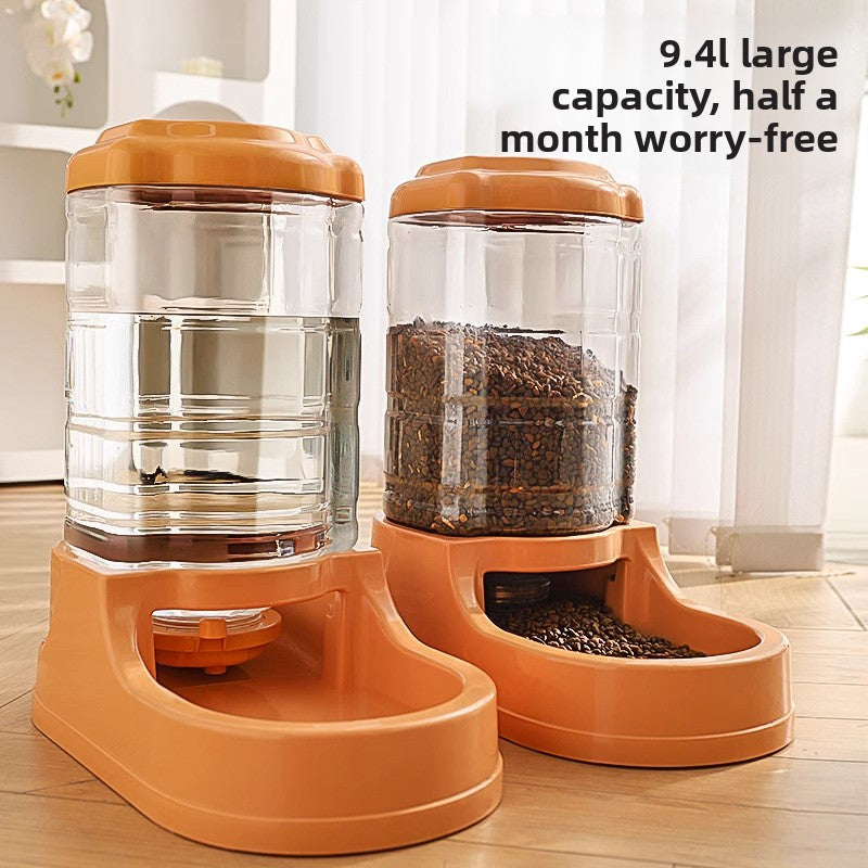 Automatic feeding device for cat and dog food