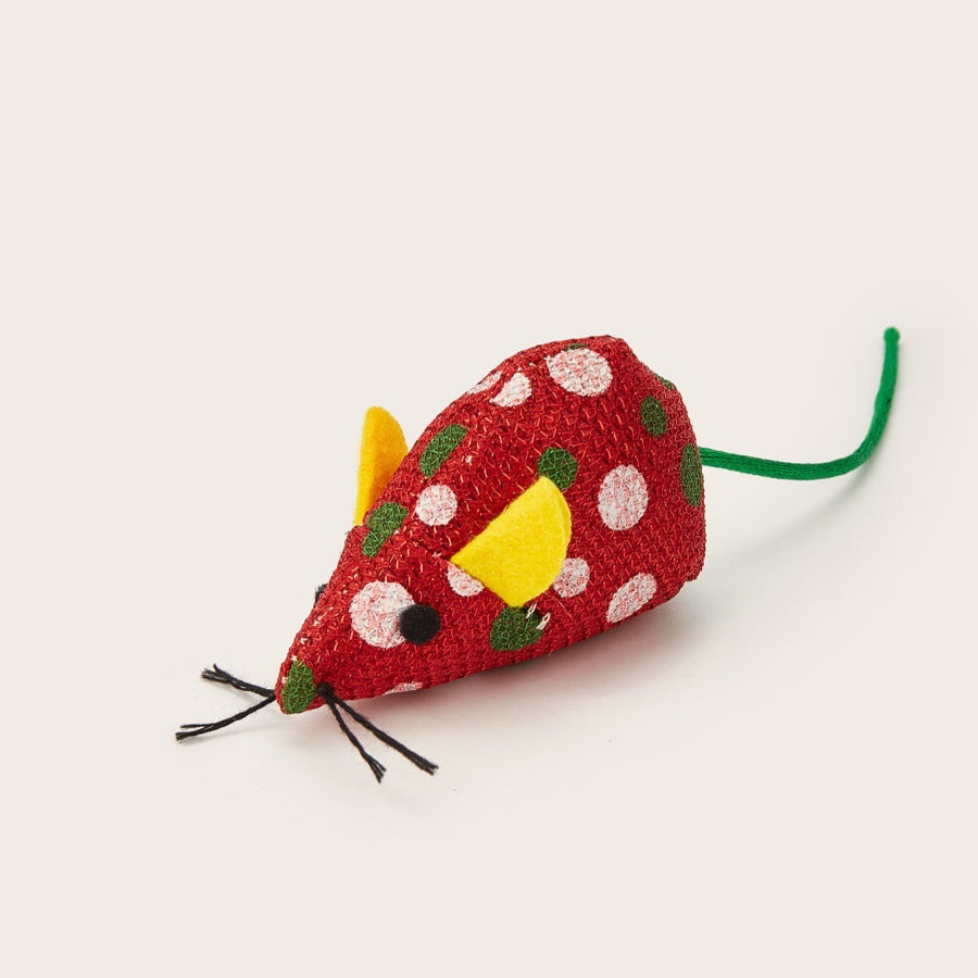 Cat toy: realistic plush mouse